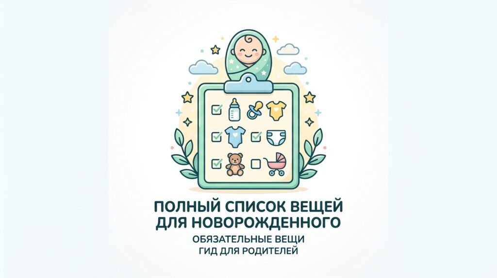 Полный список вещей для новорожденного на первое время: самое необходимое.