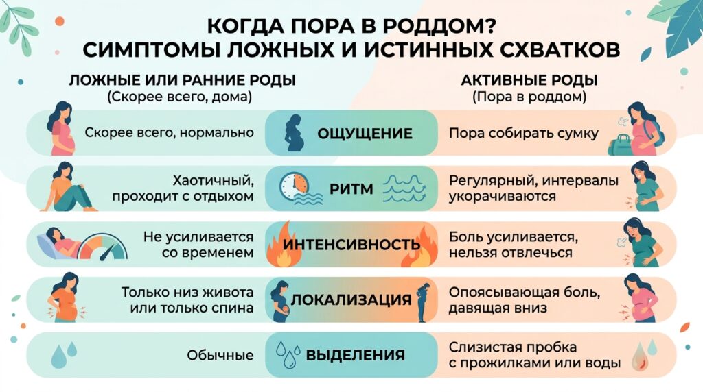 боли при беременности на 36 неделе тренировочные схватки и поясница