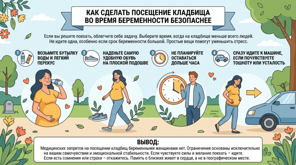 Можно ли беременным ходить на кладбище
