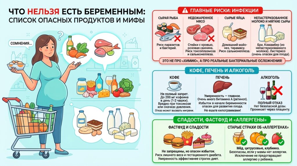Что нельзя кушать беременным