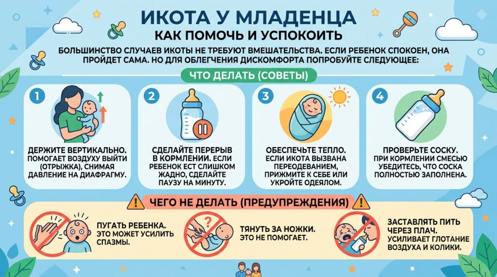 почему икает новорожденный ребенок
