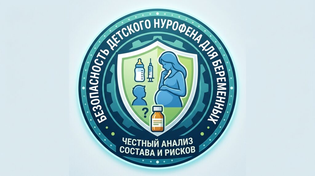 Создай логотип на русском языке: Можно ли детский нурофен беременным: честный разбор состава и рисков