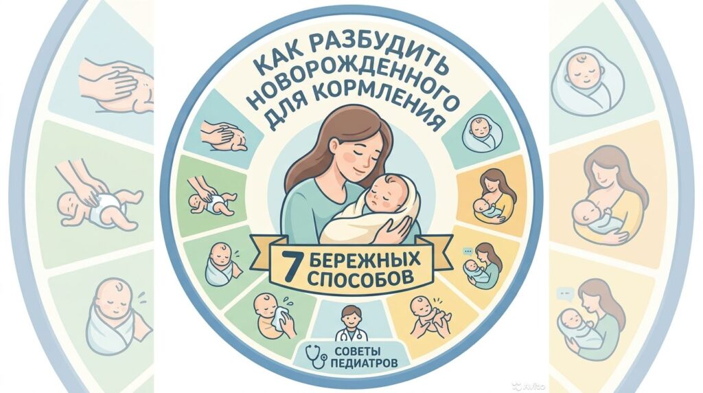 как разбудить новорожденного для кормления замена подгузника