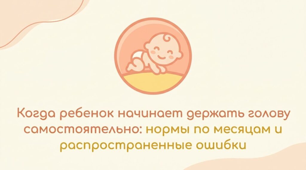 Когда ребенок начинает держать голову самостоятельно: нормы по месяцам и частые ошибки