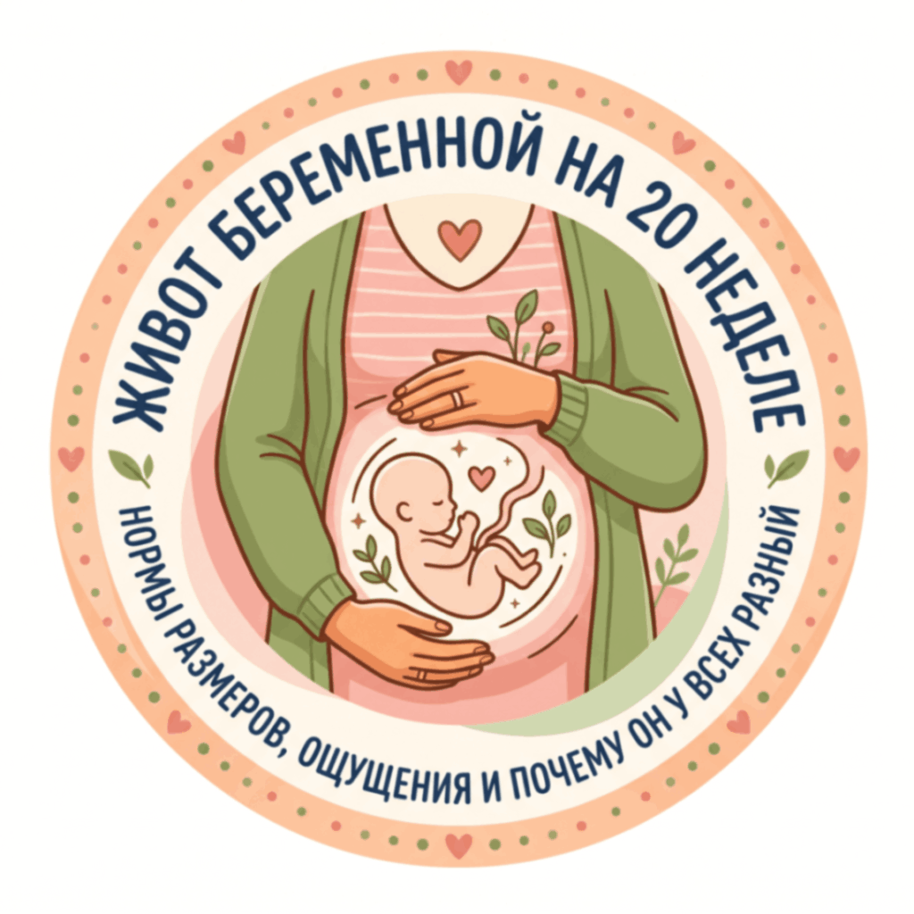 Живот беременной на 20 неделе: нормы размеров, ощущения и почему он у всех разный
