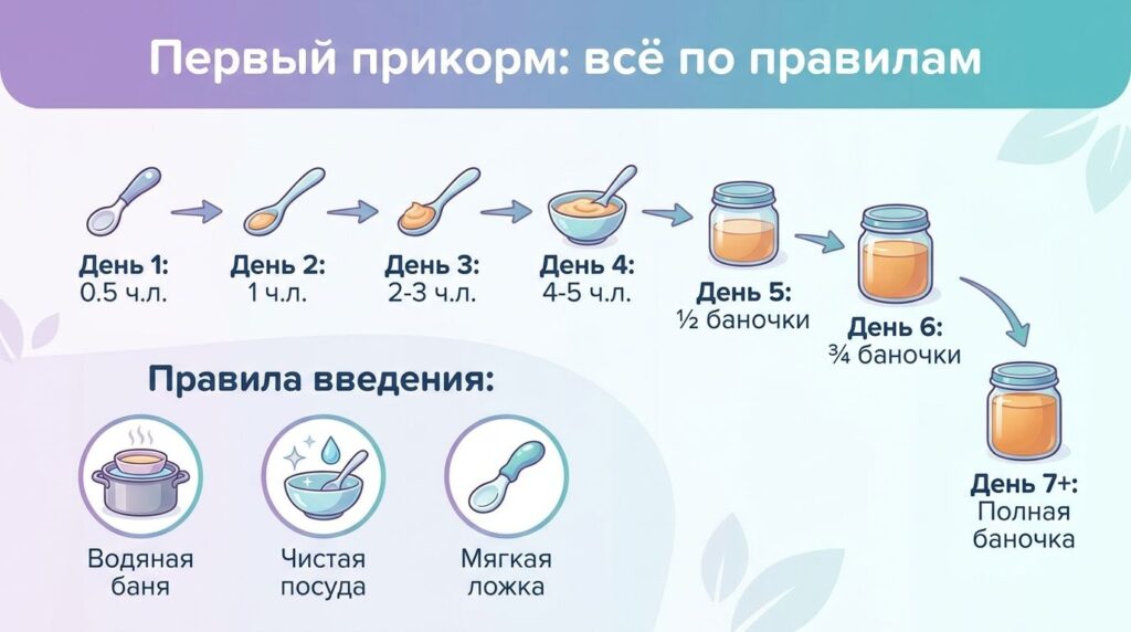 какой прикорм можно давать в 4 месяца баночки детского питания цены