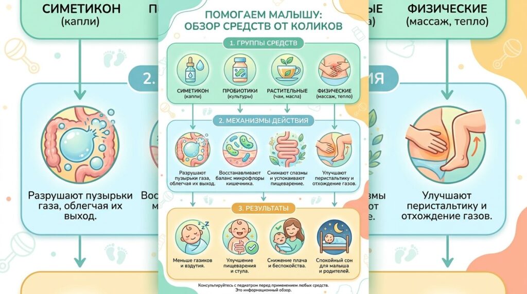 от газиков и коликов у новорожденных