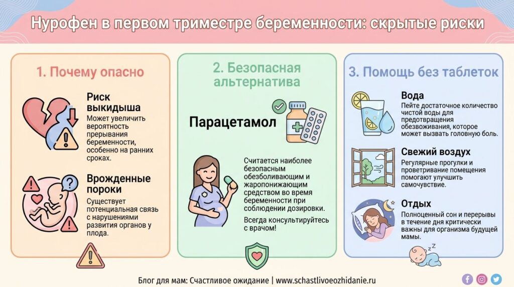 Нурофен для беременных в 1 триместре: скрытые риски, последствия и безопасные аналоги