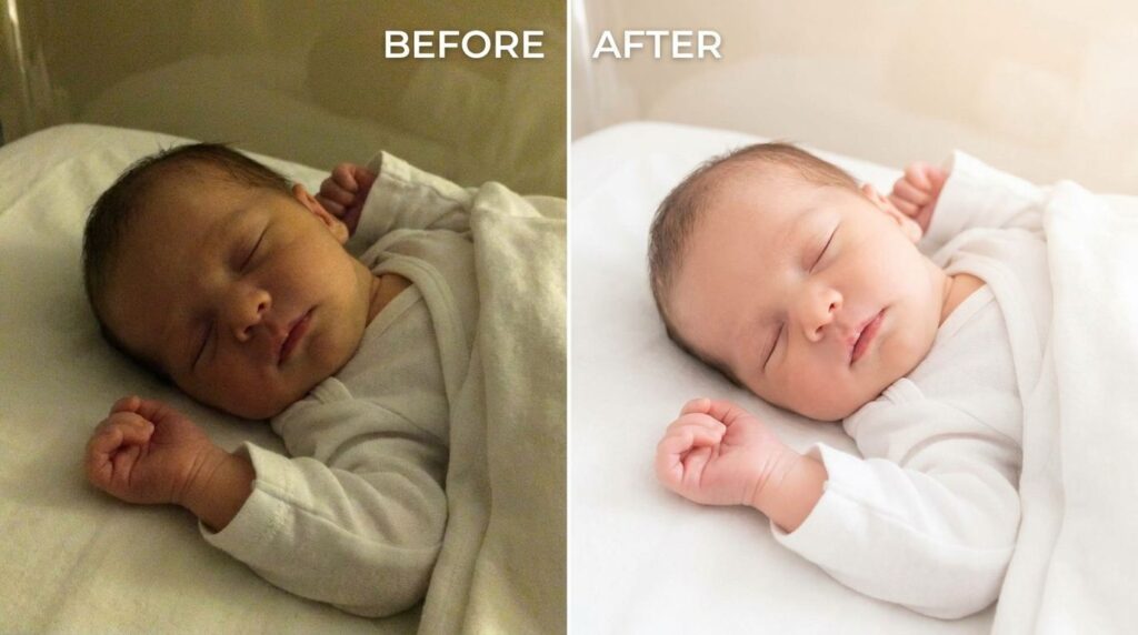обработка фотографий новорожденного