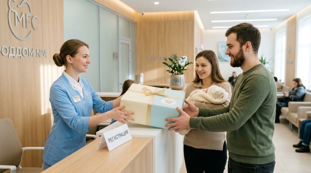 как получить коробку для новорожденных в Москве