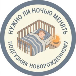 нужно ли ночью менять подгузник новорожденному